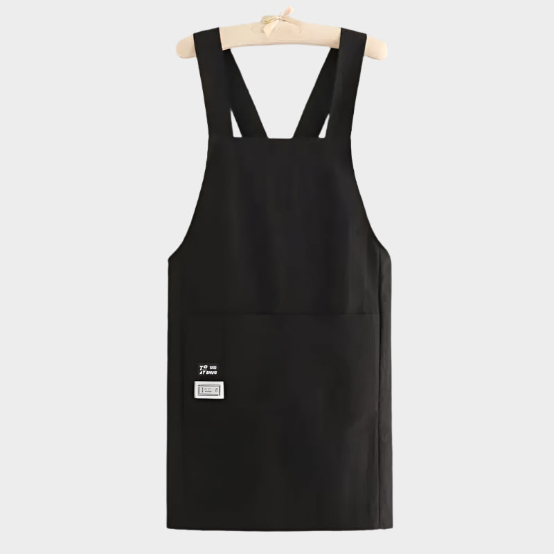 Fashion Cross Strap Style Apron Waterproof Anti-fouling Nail Art Cafe Workwear Sleeveless Catering Waiter Work Clothes