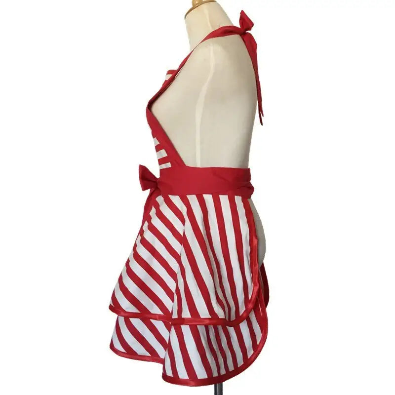 Tablier Années 70 rouge