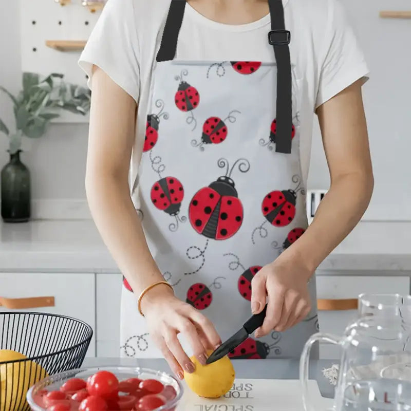 Tablier coccinelle femme