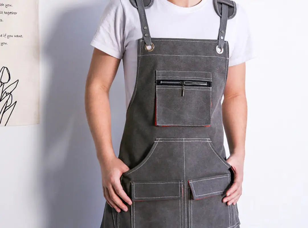Tablier de Coiffeur gris