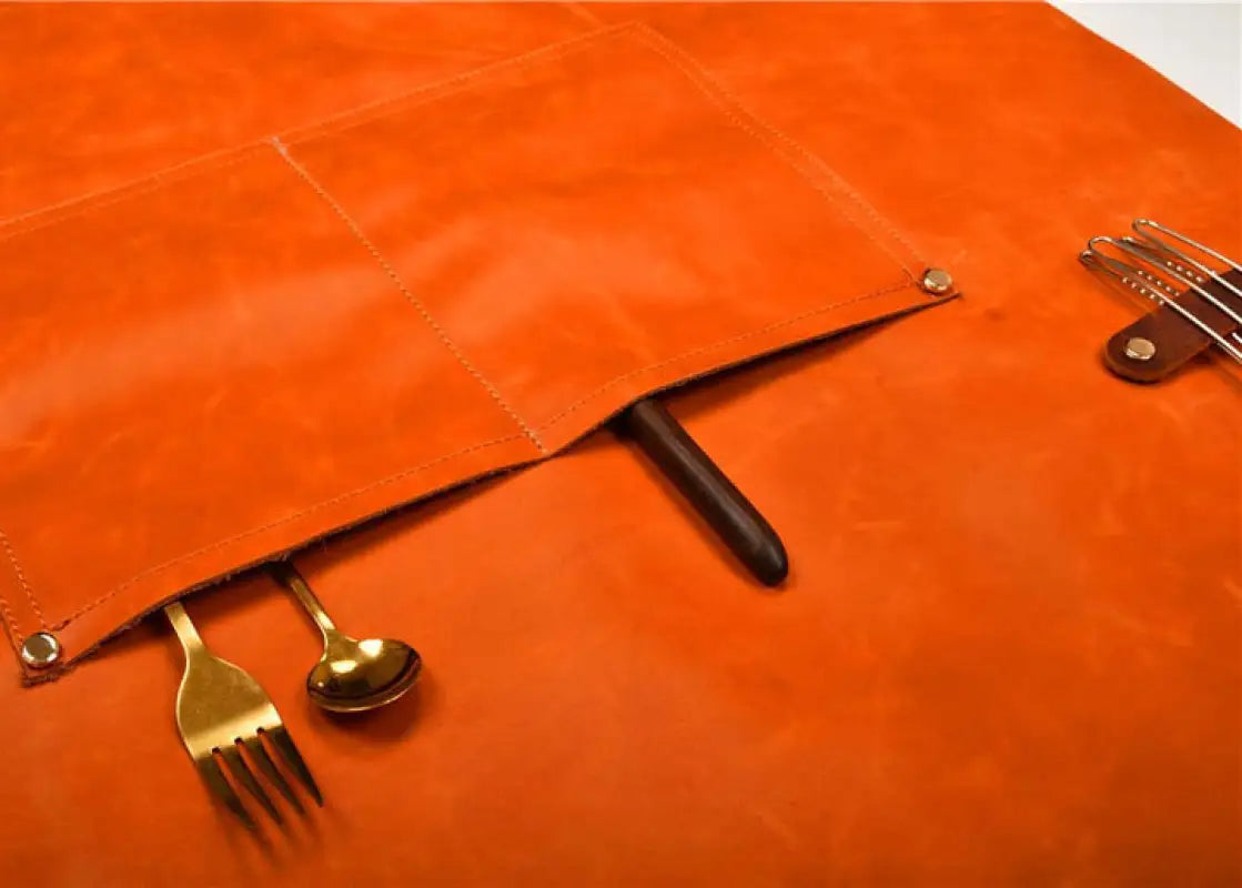 tablier cuisine cuir