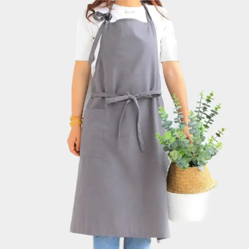 Tablier de Cuisine Femme Gris