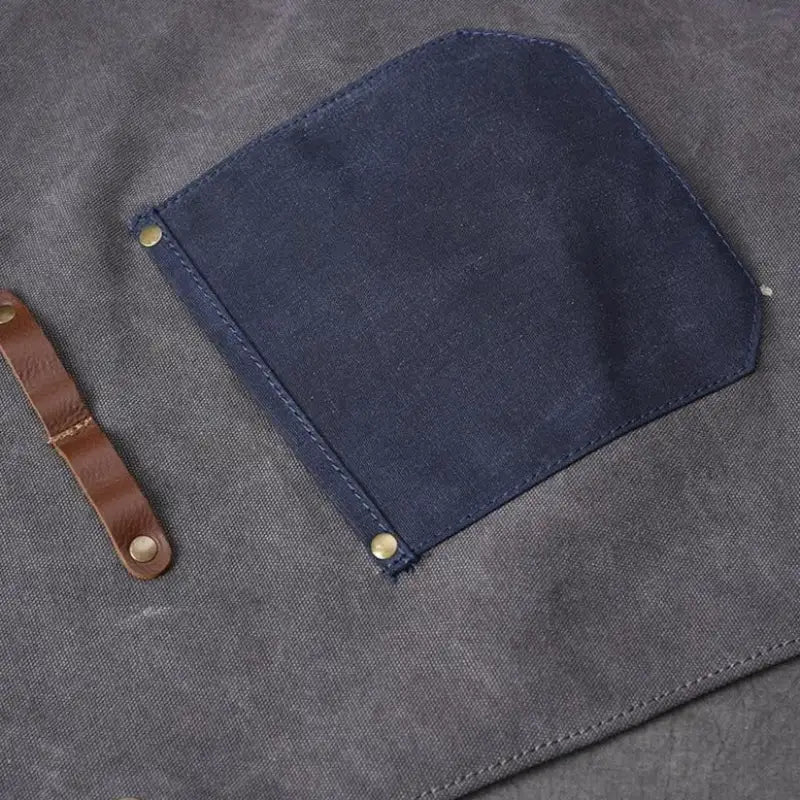 tablier jean cuir