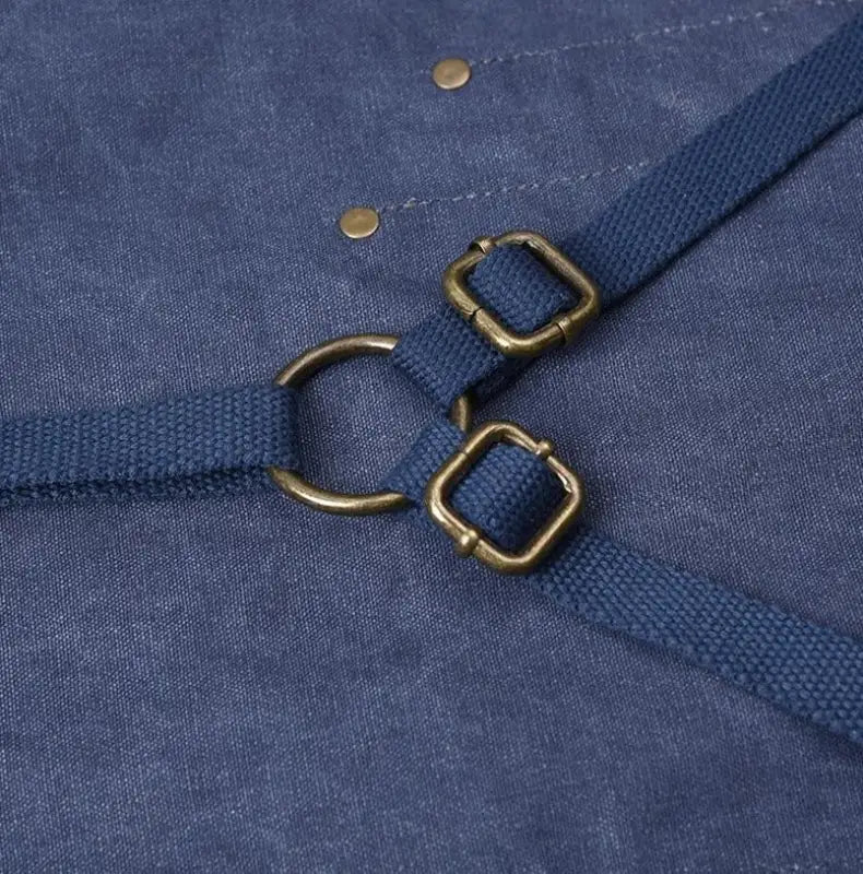 tablier jean cuir