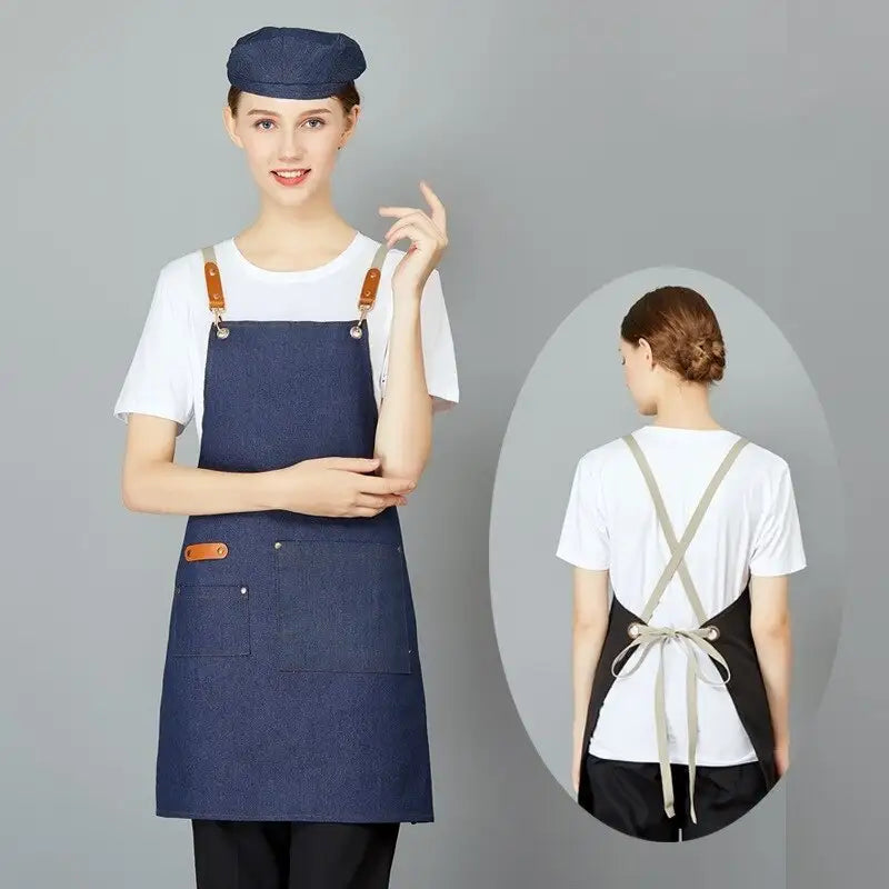 tablier en jean pour femme