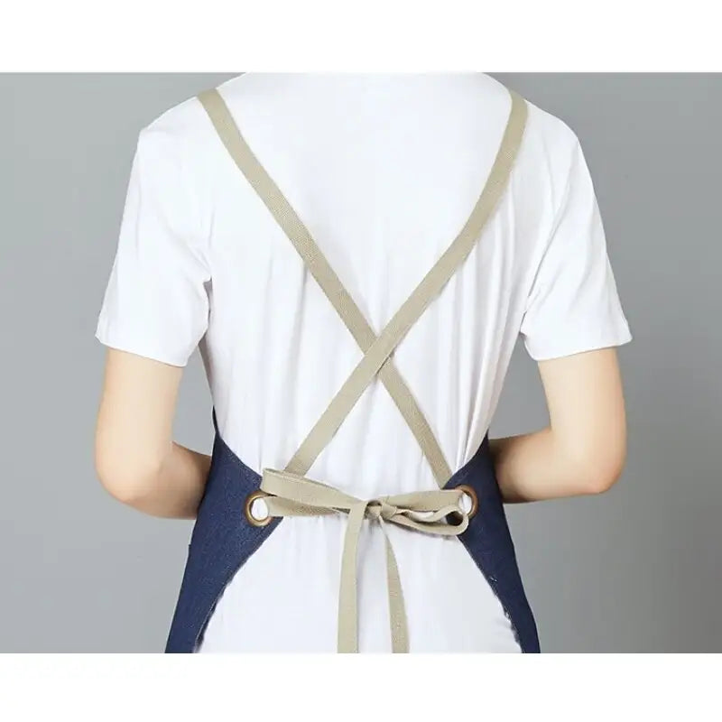 tablier en jean femme
