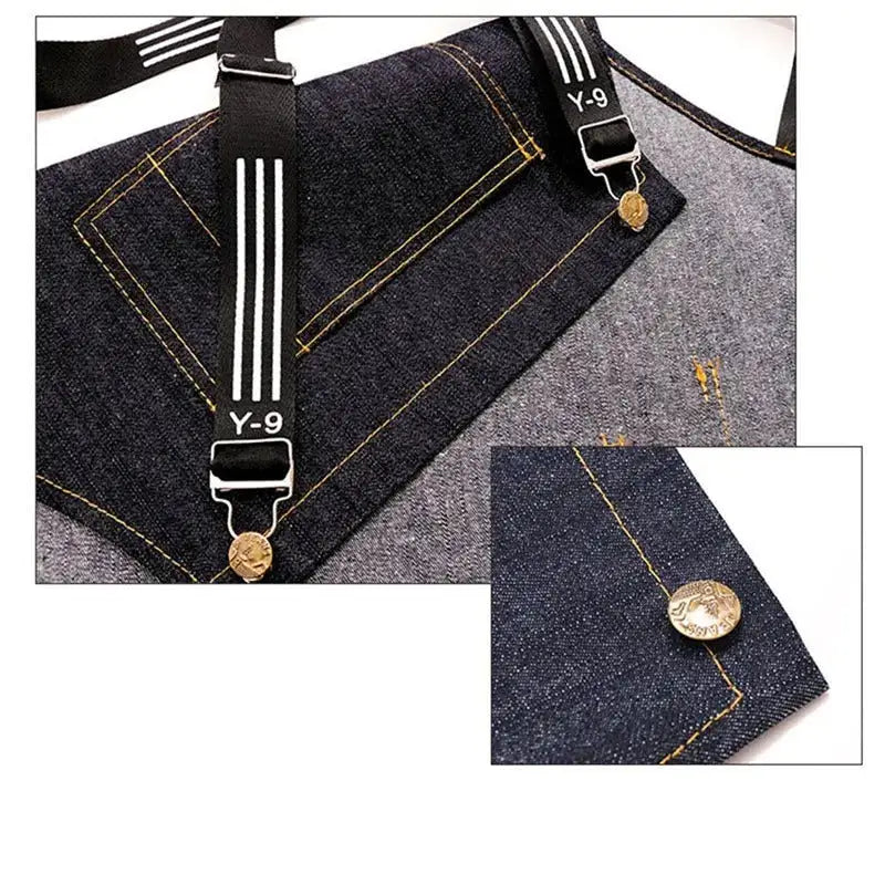 Tablier grand chef denim