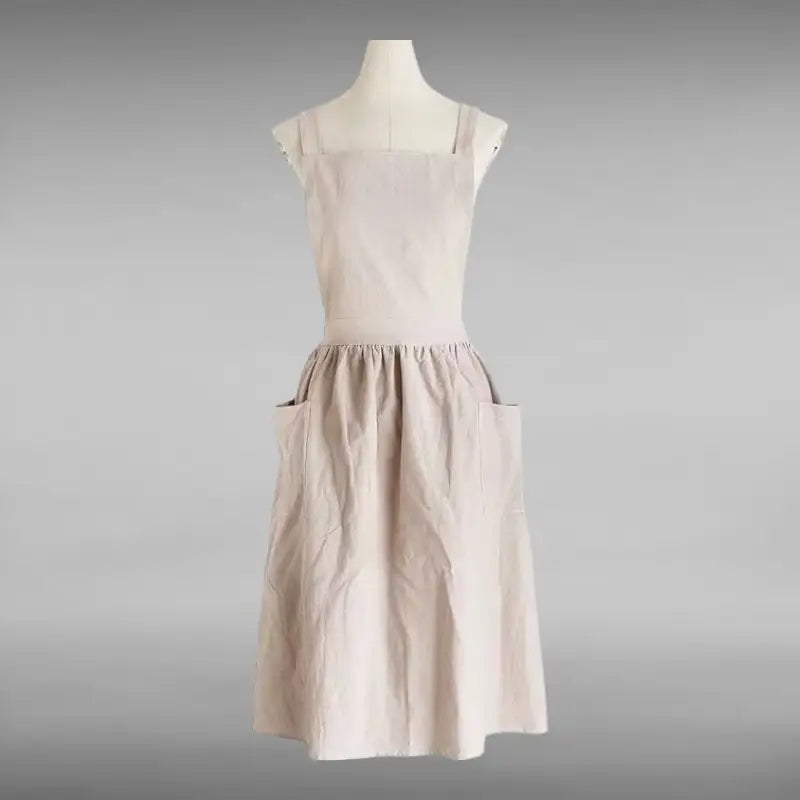 Tablier Robe Femme beige