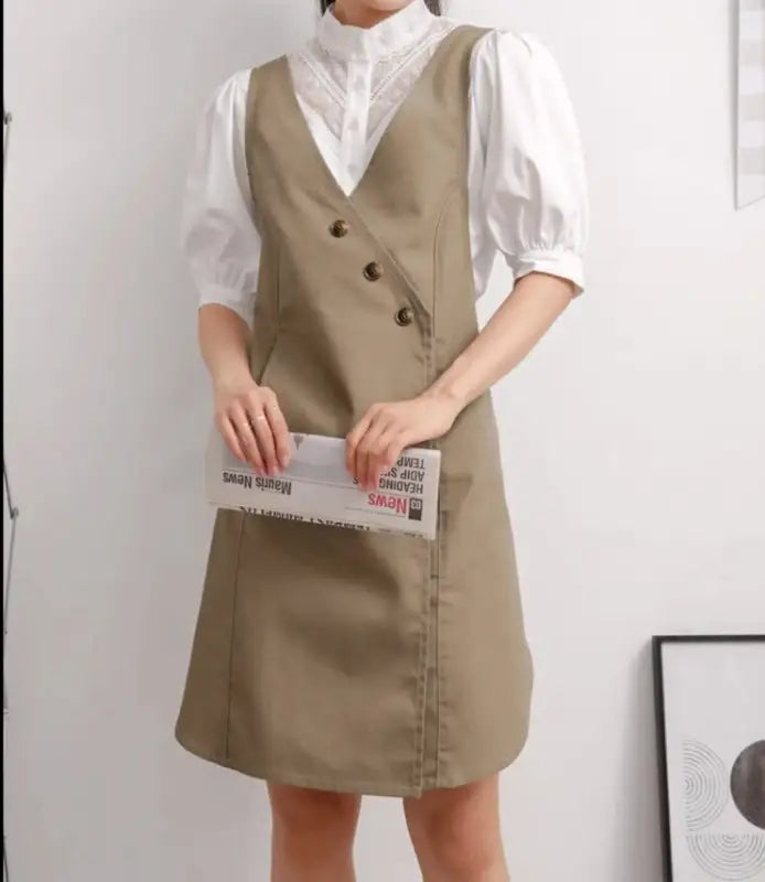 Tablier Tunique Femme marron