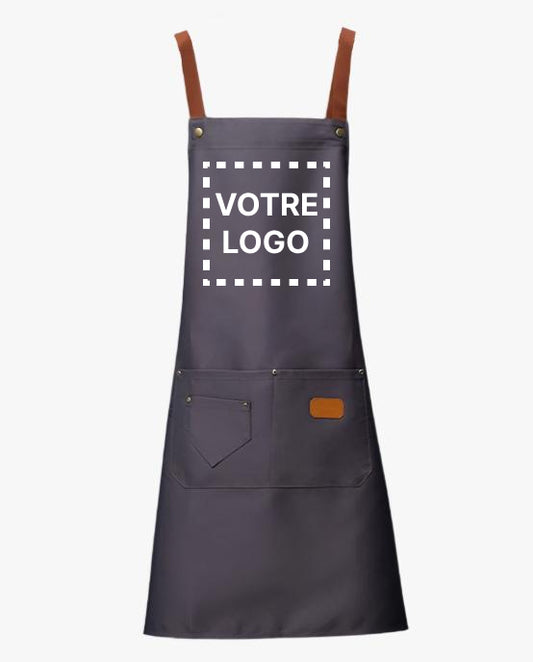 Tablier de Cuisine Personnalisé Gris