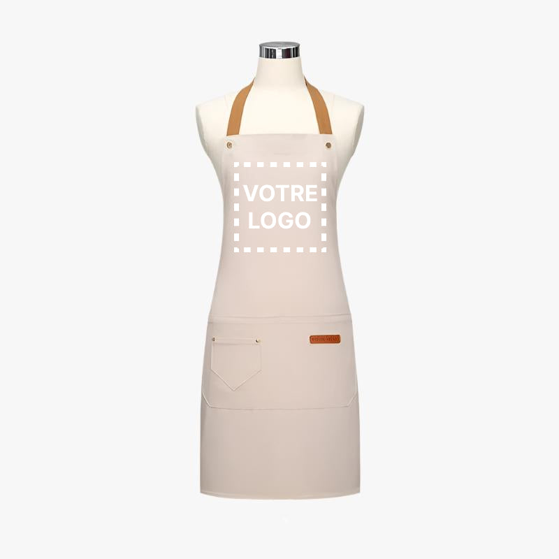 Tablier de Cuisine Personnalisé Beige