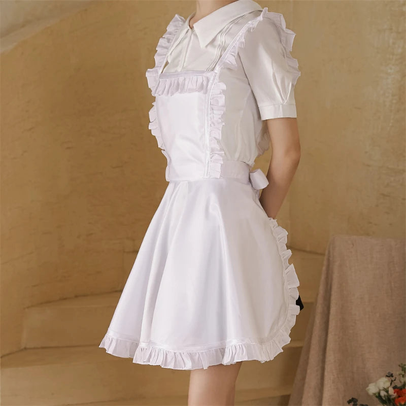 robe tablier blanc