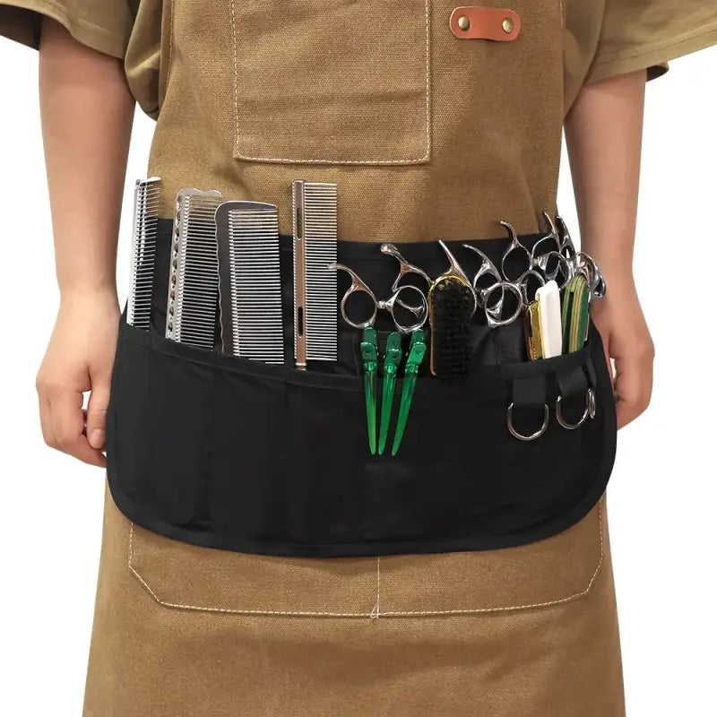 Beauty Salon Apron With Pockets Woman Man Barber Professional Hairdresser Apron Material Barber Hair Stylist Barista