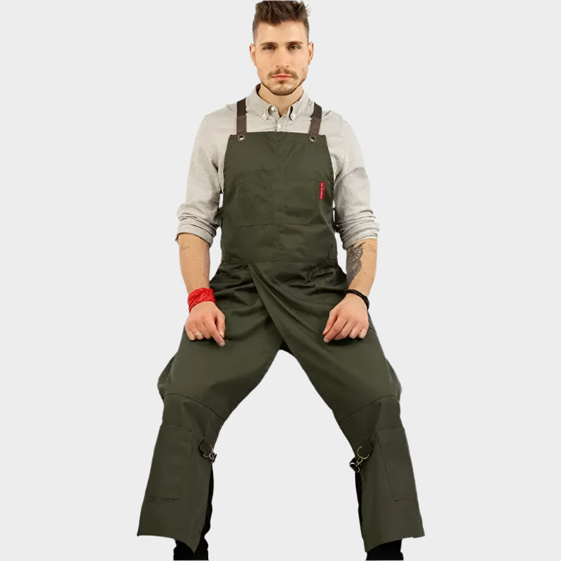 Canvas apron Split leg pants Cross adjustable shoulder strap apron Furniture work clothes 1pcs apron Gift