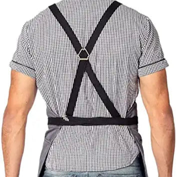 Canvas apron Split leg pants Cross adjustable shoulder strap apron Furniture work clothes 1pcs apron Gift