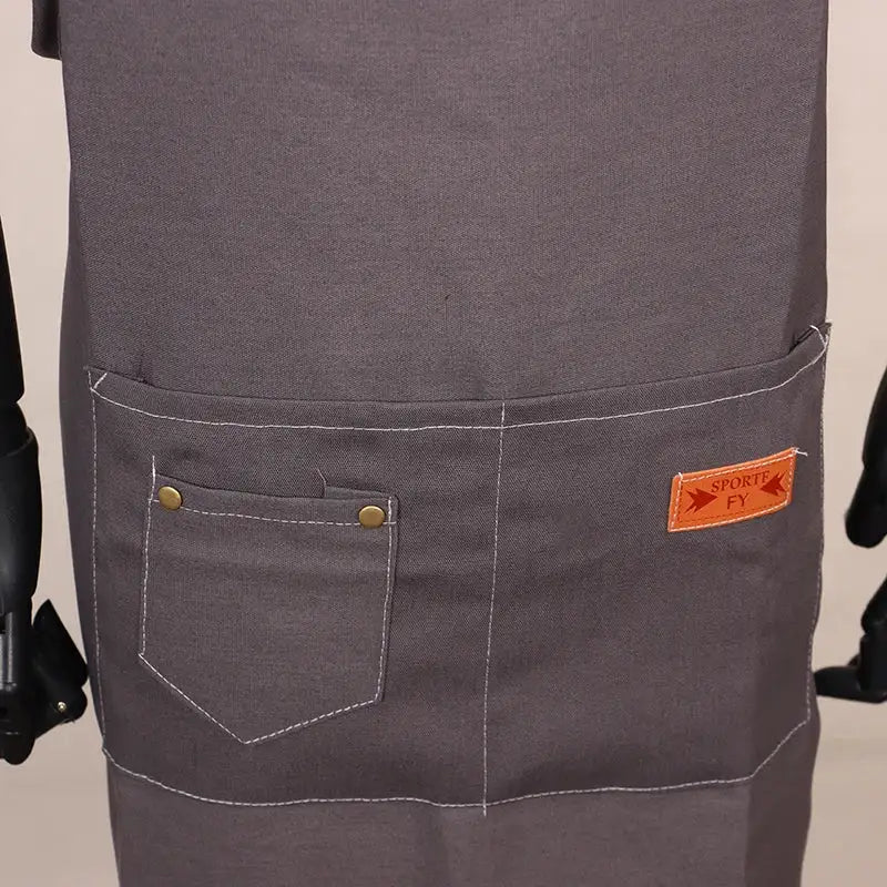 Fashion Apron Workwear Men’s Canvas Apron Restaurant Cowboy Work Cowboy Waist Oil Resistant Apron