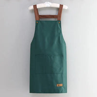 Tablier Imperméable Épais Vert à Poches
