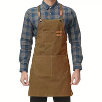 Tablier de Cuisine en Toile Imperméable avec Poches