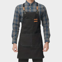 Tablier de Cuisine en Toile Imperméable avec Poches