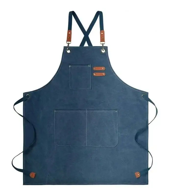 Tablier de Cuisine en Toile Imperméable avec Poches
