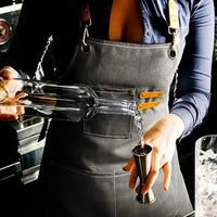 Tablier de Cuisine en Toile Imperméable avec Poches
