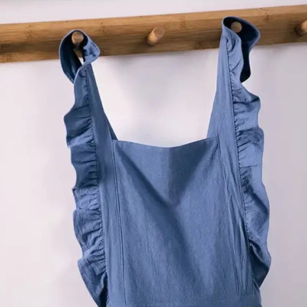 Tablier Japonais en Coton à Volants