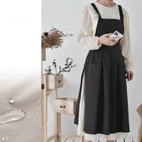 Tablier Japonais en Coton à Nœud Latéral