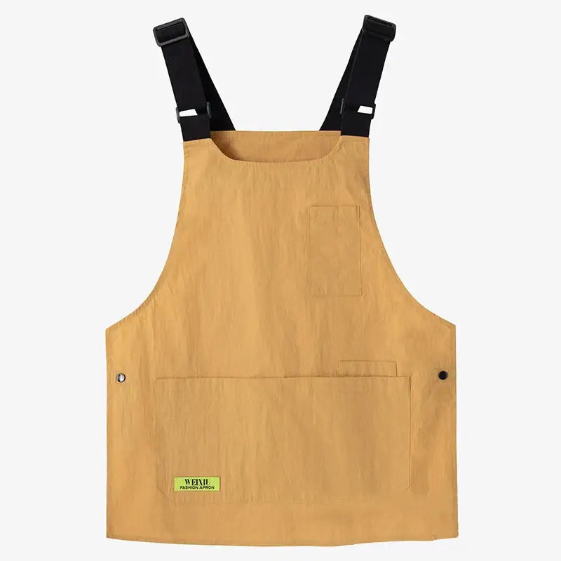 Latest Japanese Style Vest Apron With Multiple Pockets Male Female Waiter Work Clothes Adjustable Widened Shoulder