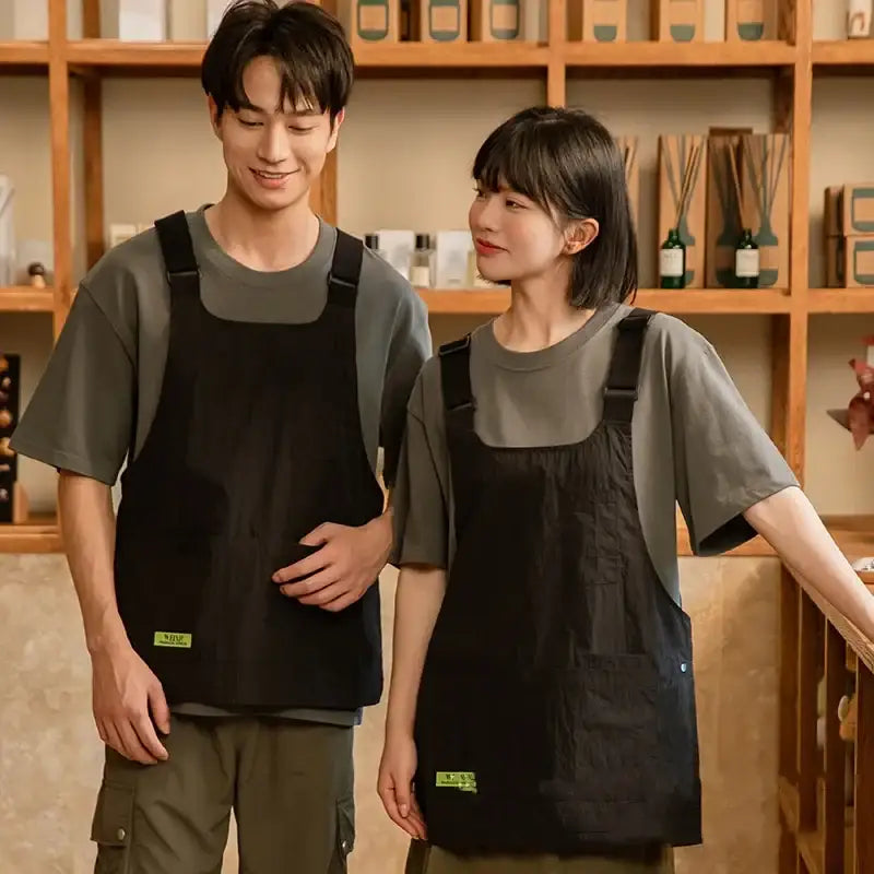 Tablier Japonais Style Gilet avec Bretelles Larges