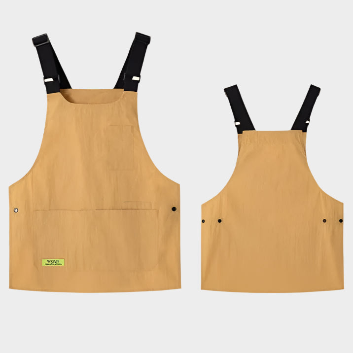 Latest Japanese Style Vest Apron With Multiple Pockets Male Female Waiter Work Clothes Adjustable Widened Shoulder