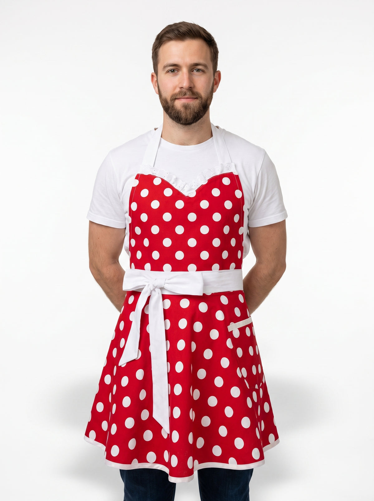 Tablier De Cuisine Vintage Rouge