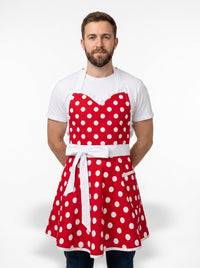 Tablier De Cuisine Vintage Rouge