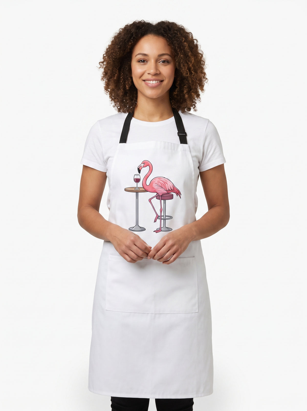 Tablier Flamant Rose