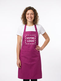 Tablier Prothésiste Ongulaire Personnalisé Aubergine