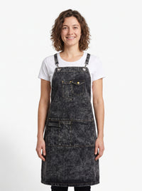 Tablier en Denim Épais Noir