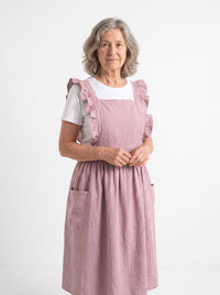 Tablier de Grand-Mère Rose en Coton