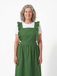Tablier de Grand-Mère Vert en Coton