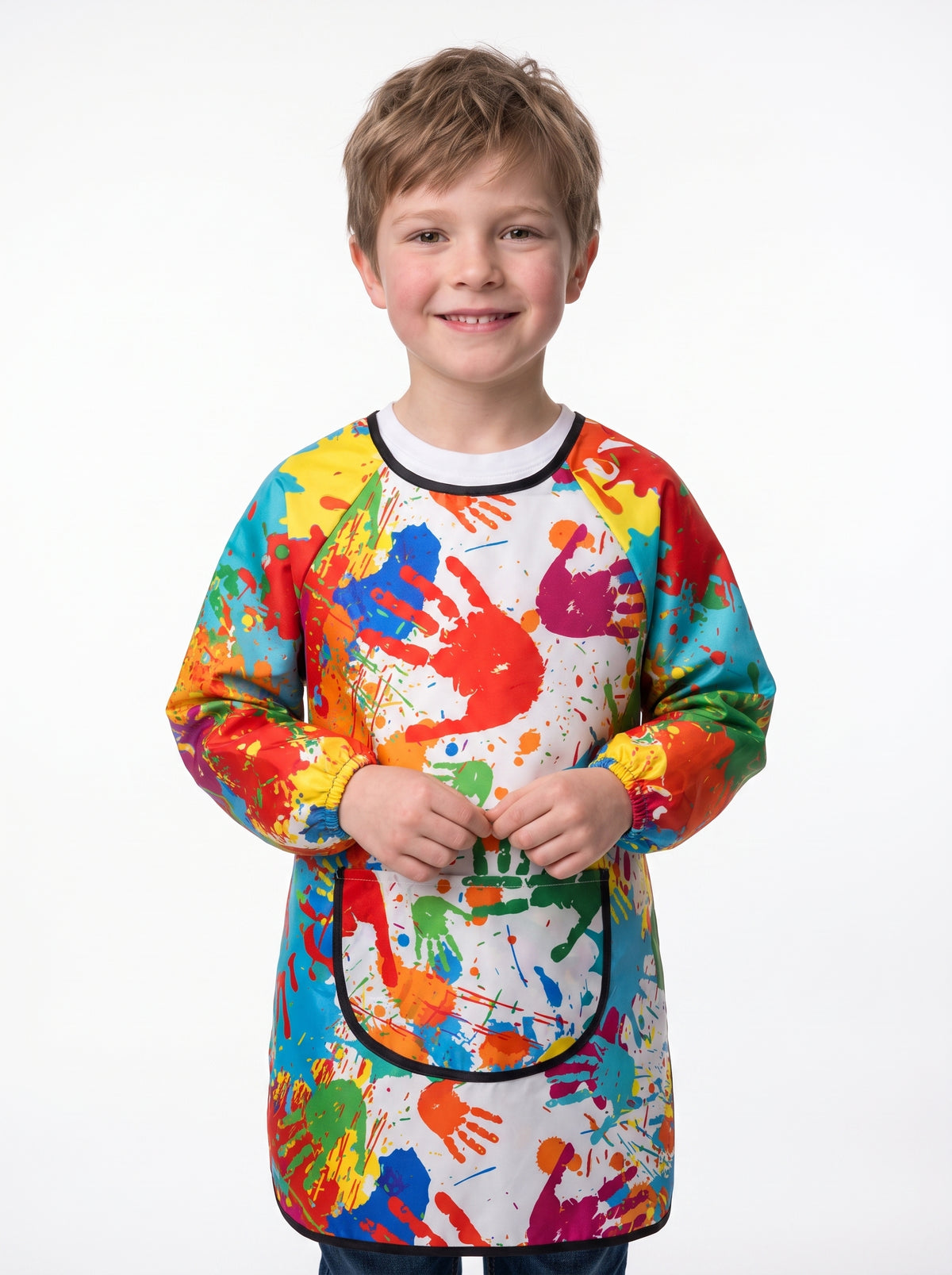 Tablier de Peinture Enfant Motif Empreintes