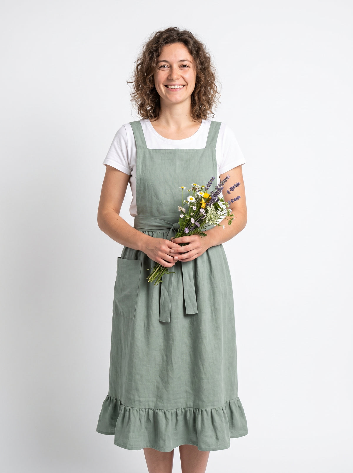 Tablier de Fleuriste Rétro en Coton et Lin