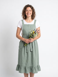Tablier de Fleuriste Rétro en Coton et Lin