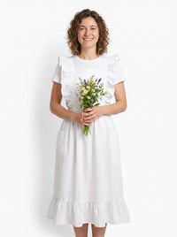 Tablier de Fleuriste en Lin et Coton avec Poches