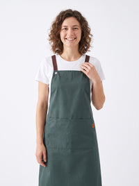 Tablier Imperméable Épais Vert à Poches