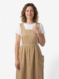 Tablier Japonais Long en Coton et Lin