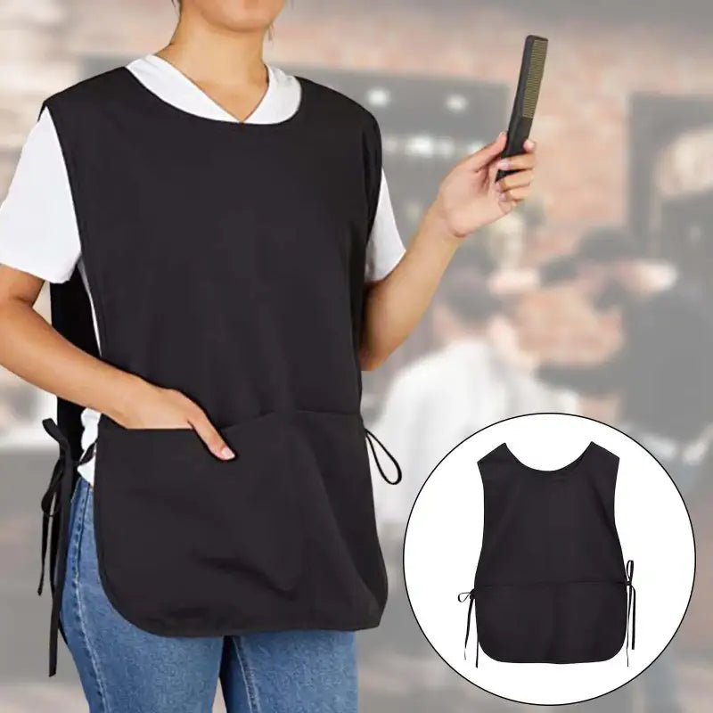 Salon Hair Stylist Apron Washable with Pocket Professional Practical for Yard Artist Hair Cutting Dyeing Cape