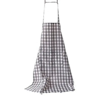 Tablier Japonais Long à Carreaux Gris