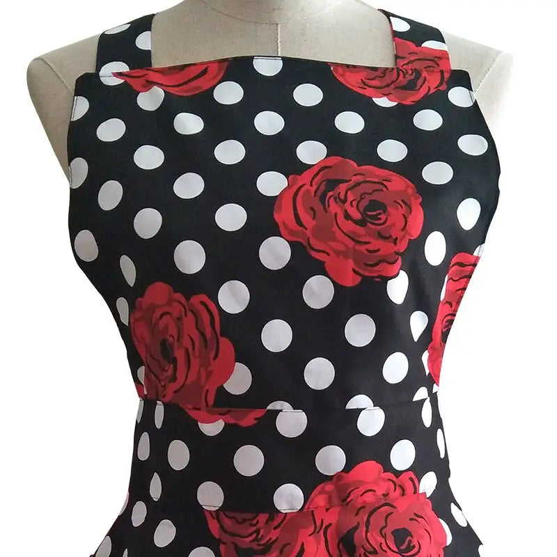 Tablier Années 60 fleur