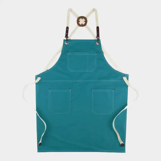 Tablier Bleu Turquoise - Tablier De Cuisine Femme