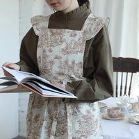 Tablier Blouse de Grand-Mère à Volants