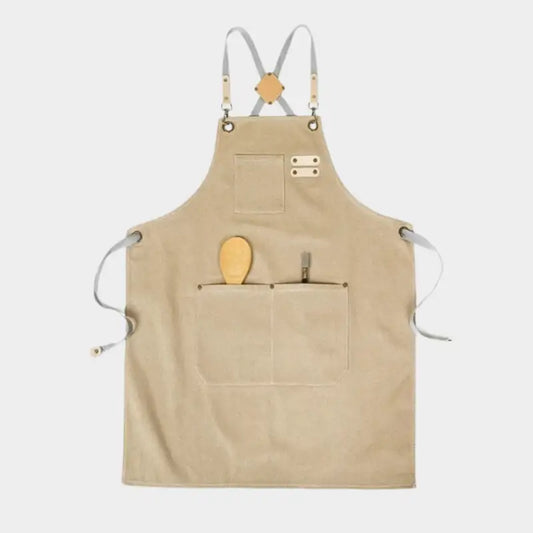 Tablier de Cuisine Beige - Tablier De Cuisine Femme