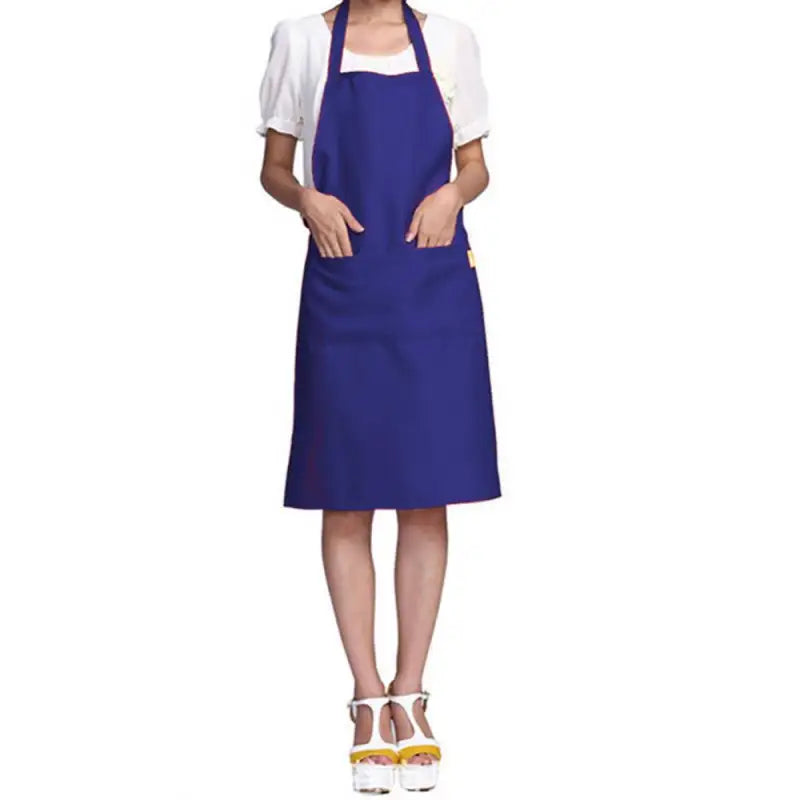 Kitchen Cooking Protective Apron Solid Color Oil-resistant Restaurant Home Women’s Kitchen Apron Kitchen Accessories